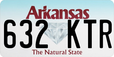 AR license plate 632KTR