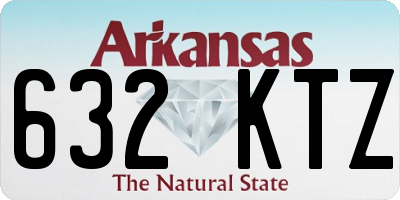 AR license plate 632KTZ