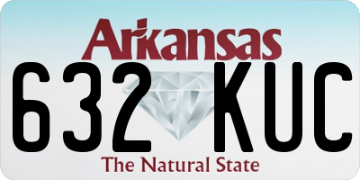 AR license plate 632KUC