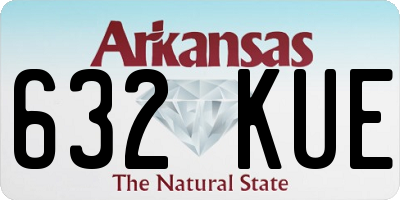 AR license plate 632KUE