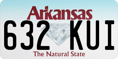 AR license plate 632KUI