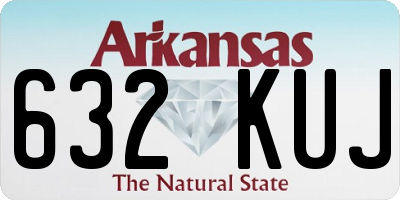 AR license plate 632KUJ