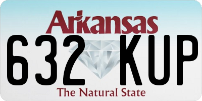 AR license plate 632KUP