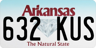 AR license plate 632KUS