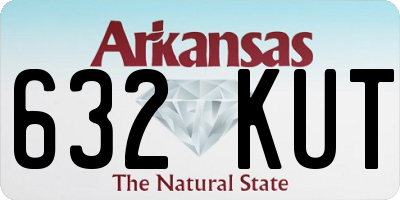 AR license plate 632KUT