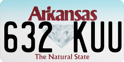 AR license plate 632KUU