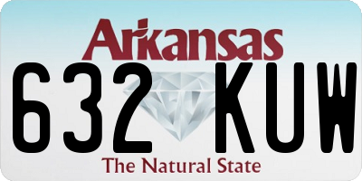 AR license plate 632KUW