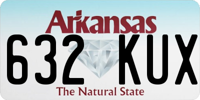AR license plate 632KUX