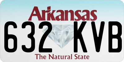 AR license plate 632KVB