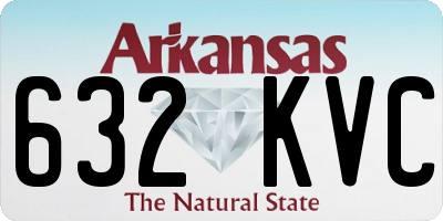 AR license plate 632KVC