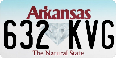 AR license plate 632KVG