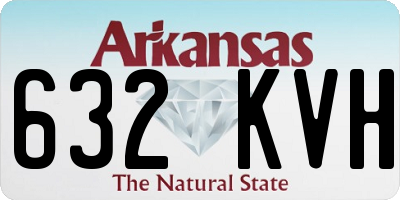 AR license plate 632KVH