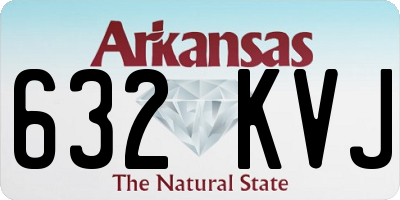 AR license plate 632KVJ