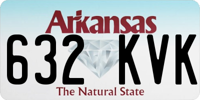 AR license plate 632KVK