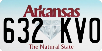 AR license plate 632KVO