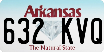 AR license plate 632KVQ