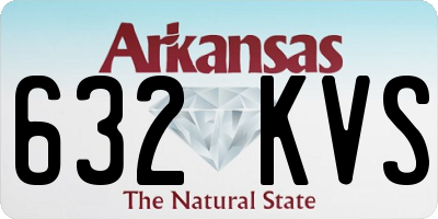 AR license plate 632KVS