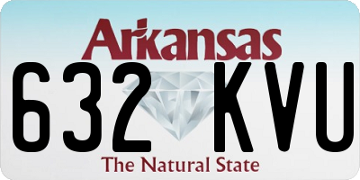 AR license plate 632KVU