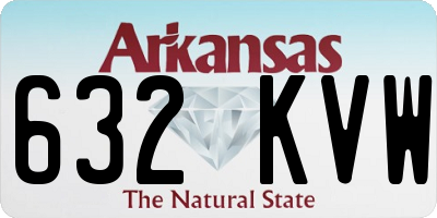 AR license plate 632KVW