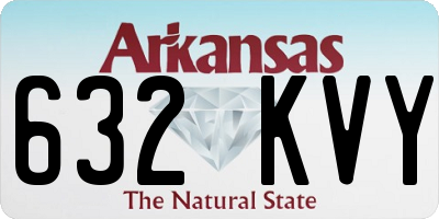 AR license plate 632KVY