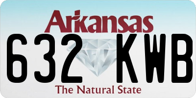 AR license plate 632KWB