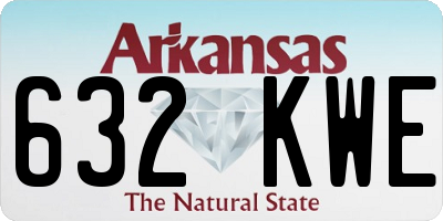 AR license plate 632KWE