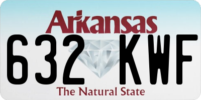 AR license plate 632KWF