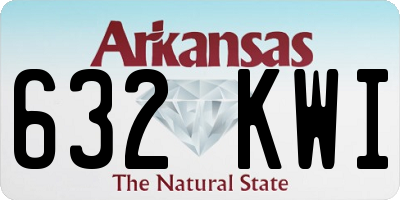 AR license plate 632KWI