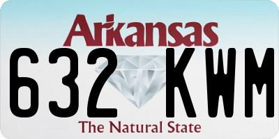 AR license plate 632KWM