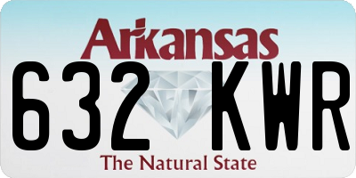 AR license plate 632KWR