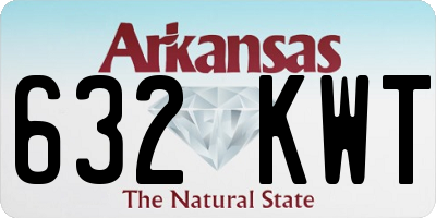 AR license plate 632KWT