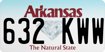 AR license plate 632KWW