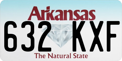 AR license plate 632KXF