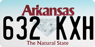 AR license plate 632KXH