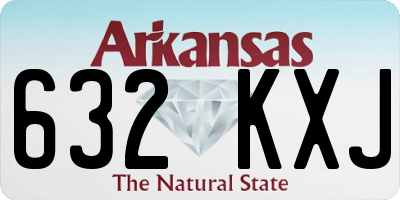 AR license plate 632KXJ