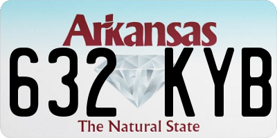 AR license plate 632KYB