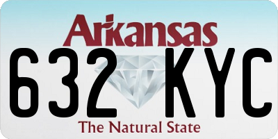 AR license plate 632KYC