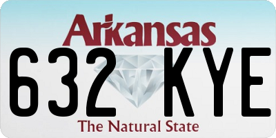 AR license plate 632KYE