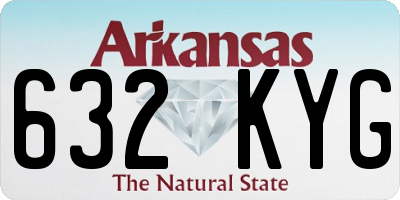 AR license plate 632KYG