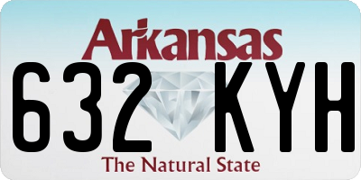 AR license plate 632KYH