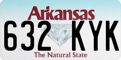 AR license plate 632KYK