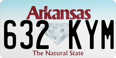 AR license plate 632KYM
