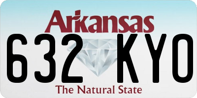 AR license plate 632KYO
