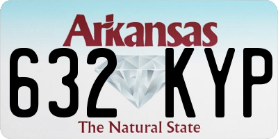 AR license plate 632KYP