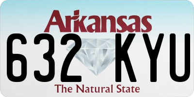 AR license plate 632KYU