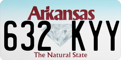 AR license plate 632KYY