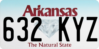 AR license plate 632KYZ