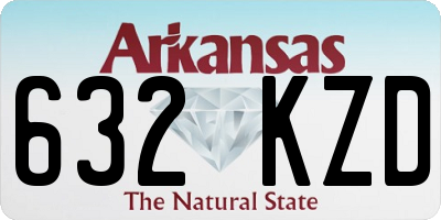 AR license plate 632KZD