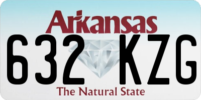 AR license plate 632KZG