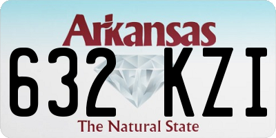 AR license plate 632KZI